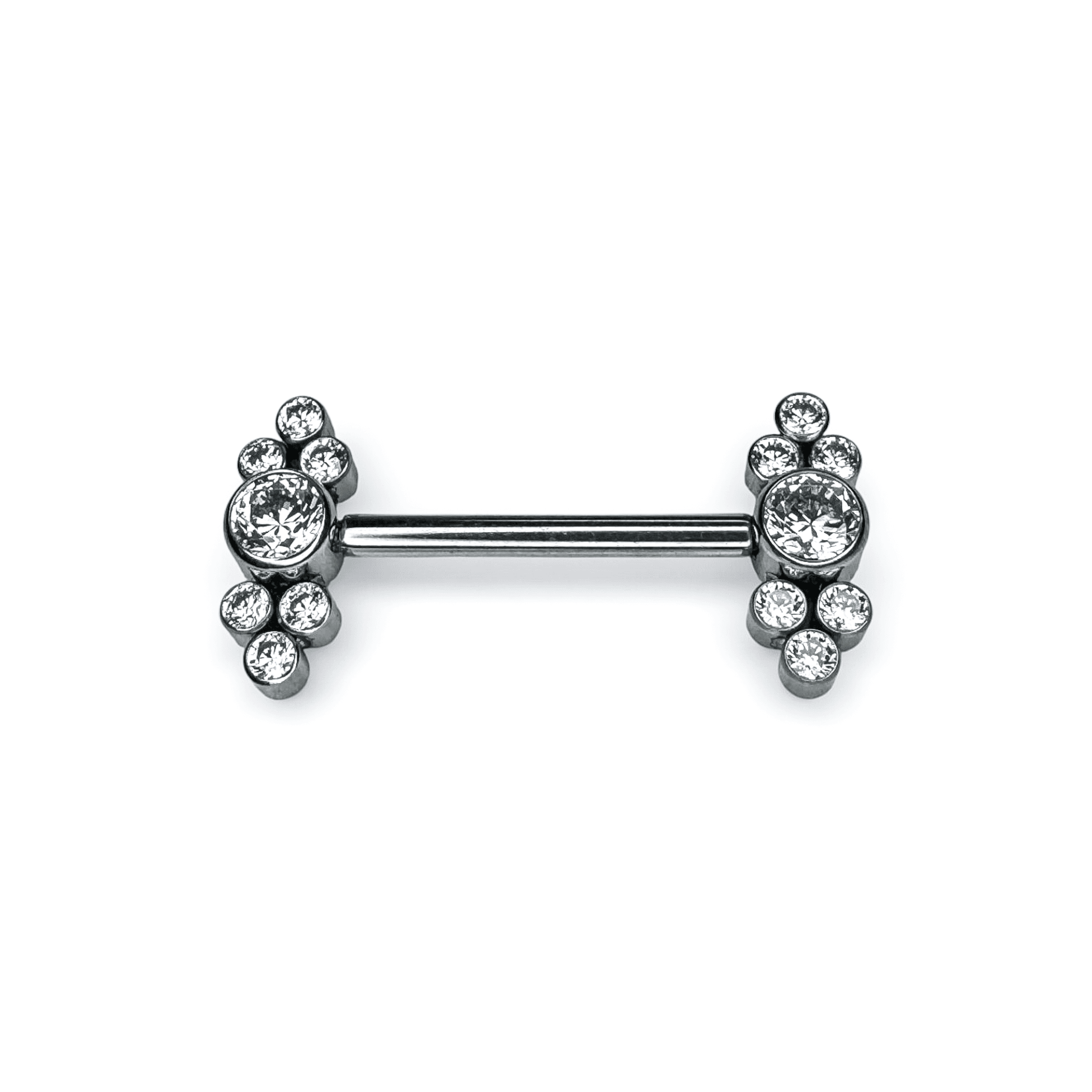 Bezel Gem Nipple Bar