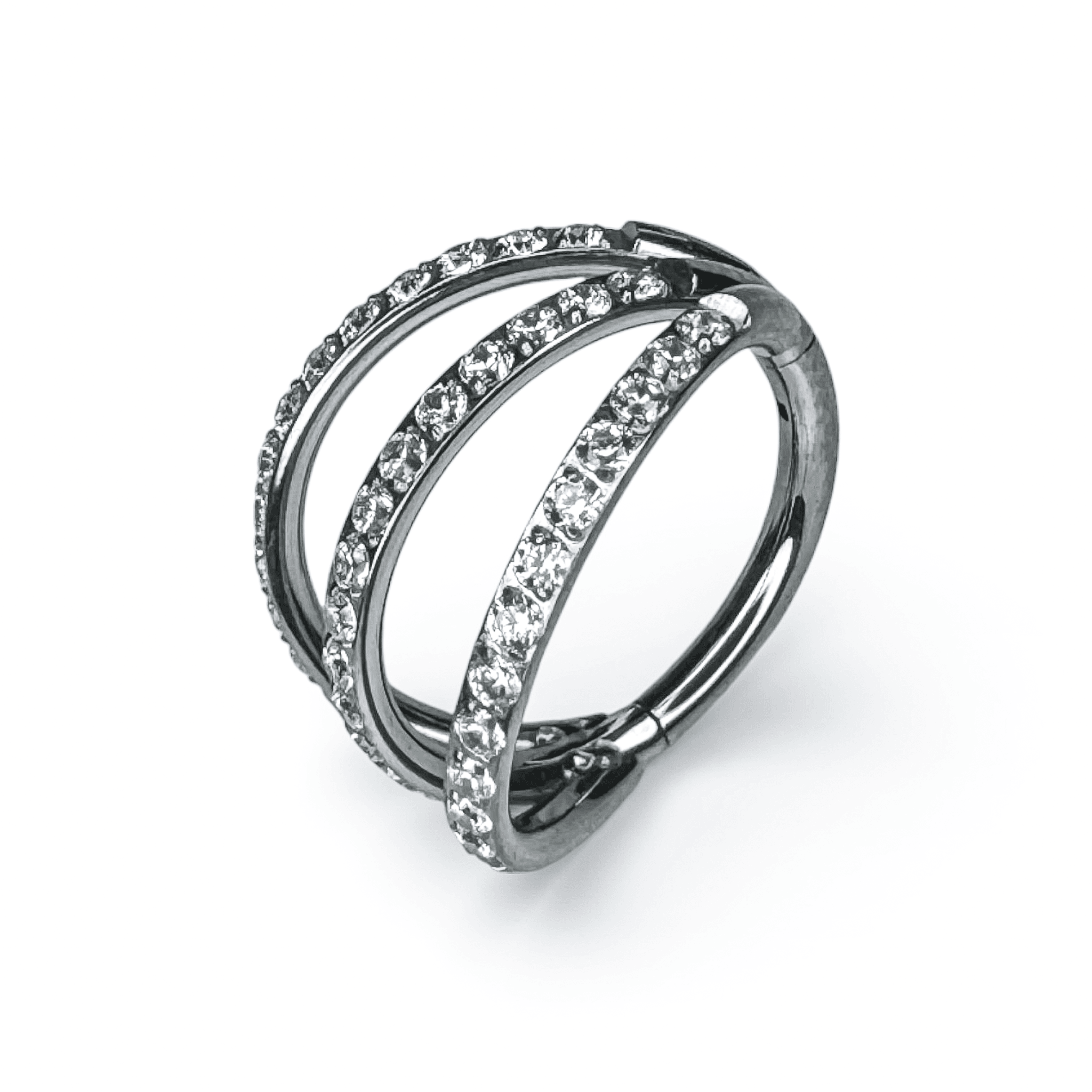 Triple CZ Segment Ring