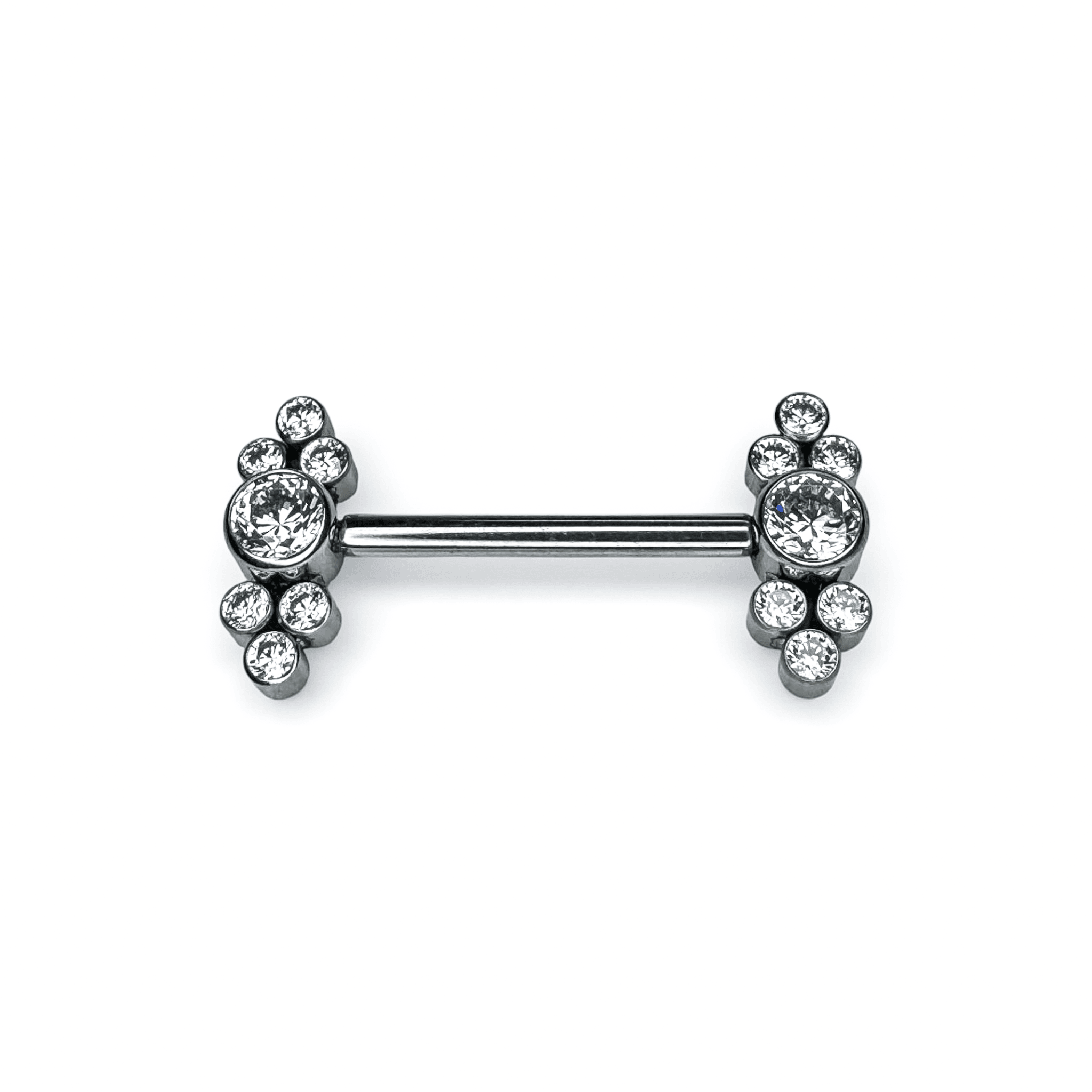 Bezel Gem Nipple Bar