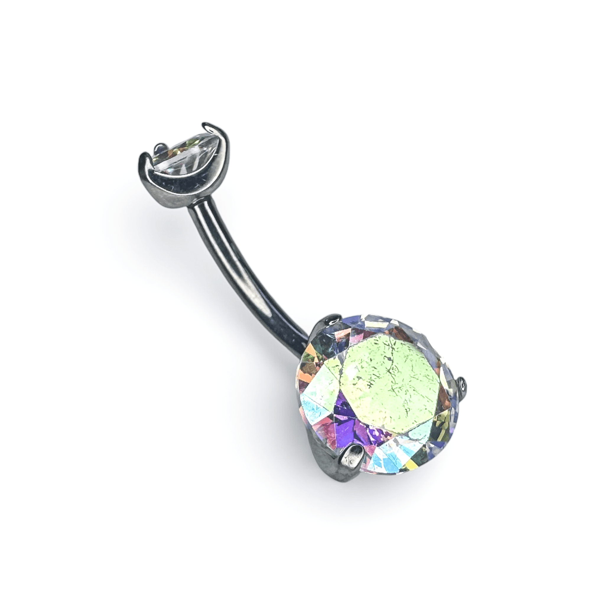 Double CZ Gem Navel